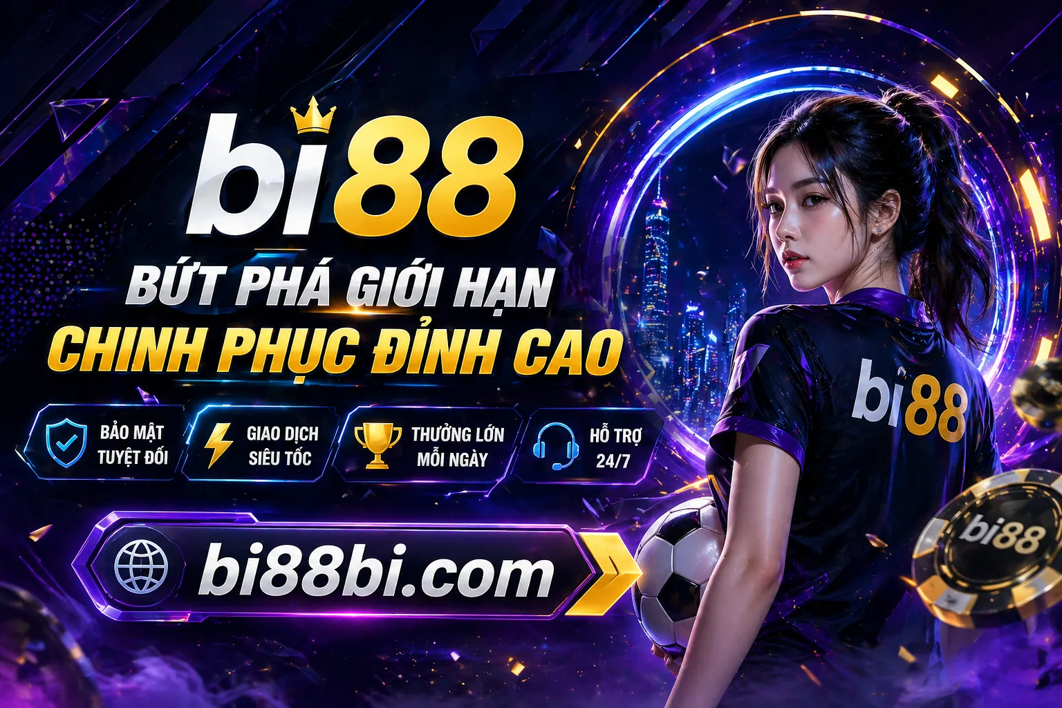 Sân vận động bóng đá với ánh đèn rực rỡ và logo SV88 Nổ Hũ, biểu tượng của cá cược thể thao trực tuyến